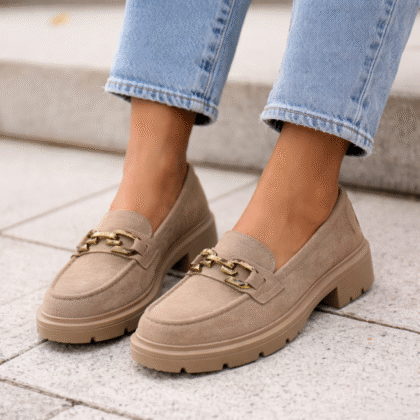Loafers μπεζ καστορ