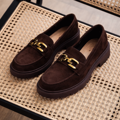 Loafers καφέ Καστορ