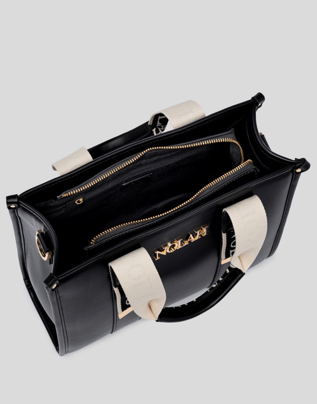 KENDRA BLACK LIGHT GOLD – Τσάντα ώμου & χιαστί - Image 5