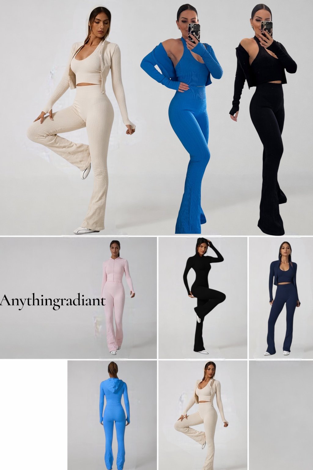 Αθλητικό σετ τριών τεμαχίων μαυρο - Image 3