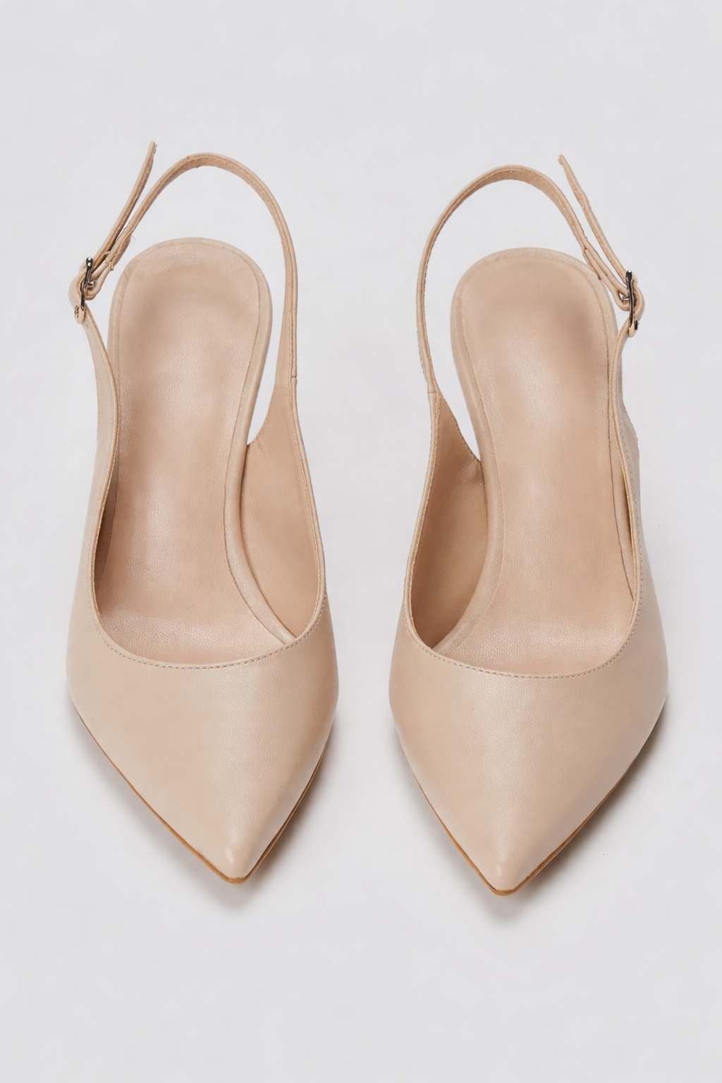 Slingback γόβες μπεζ nude - Image 3