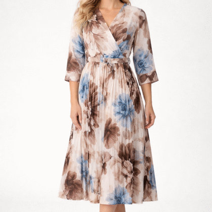 Φόρεμα πλισέ φλοραλ