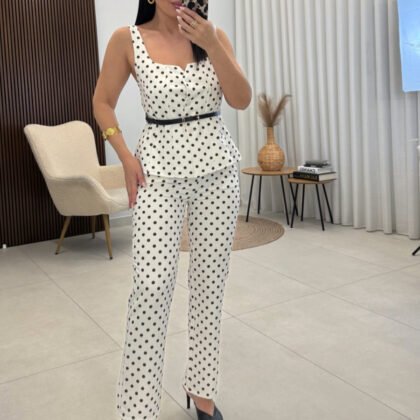 Πουά σετ με ζωνακι