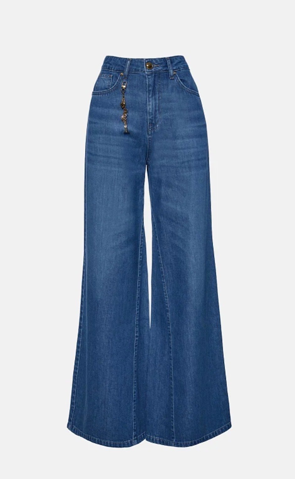 Ψηλόμεσο τζιν παντελόνι σε φαρδιά γραμμή - Image 3
