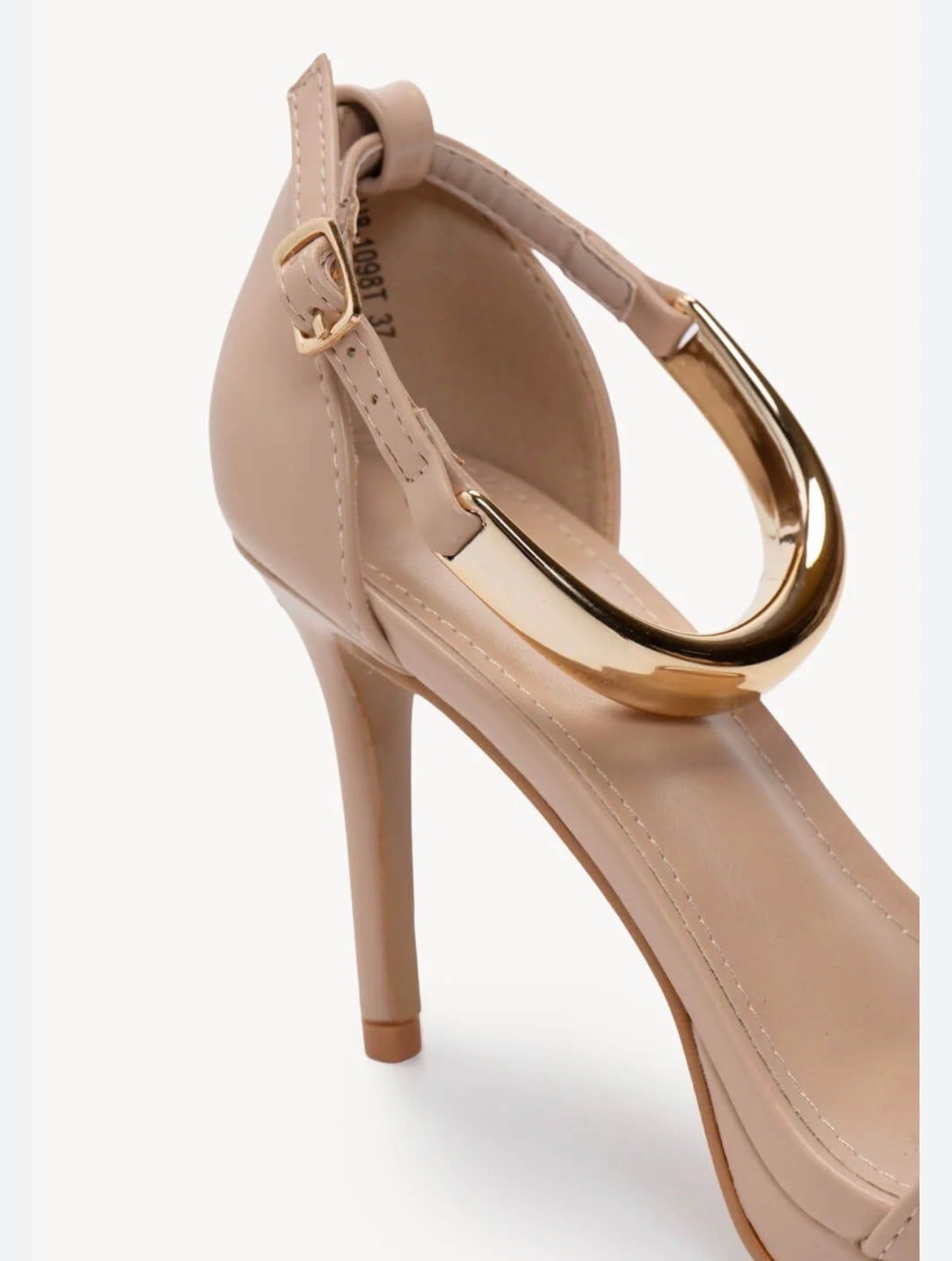 Νιουντ Πέδιλα με Λεπτό Τακούνι και Μεταλλική Λεπτομέρεια l - Image 4