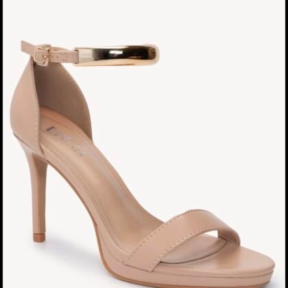 Νιουντ Πέδιλα με Λεπτό Τακούνι και Μεταλλική Λεπτομέρεια l