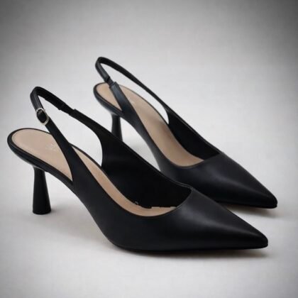 Μαύρες slingback γόβες