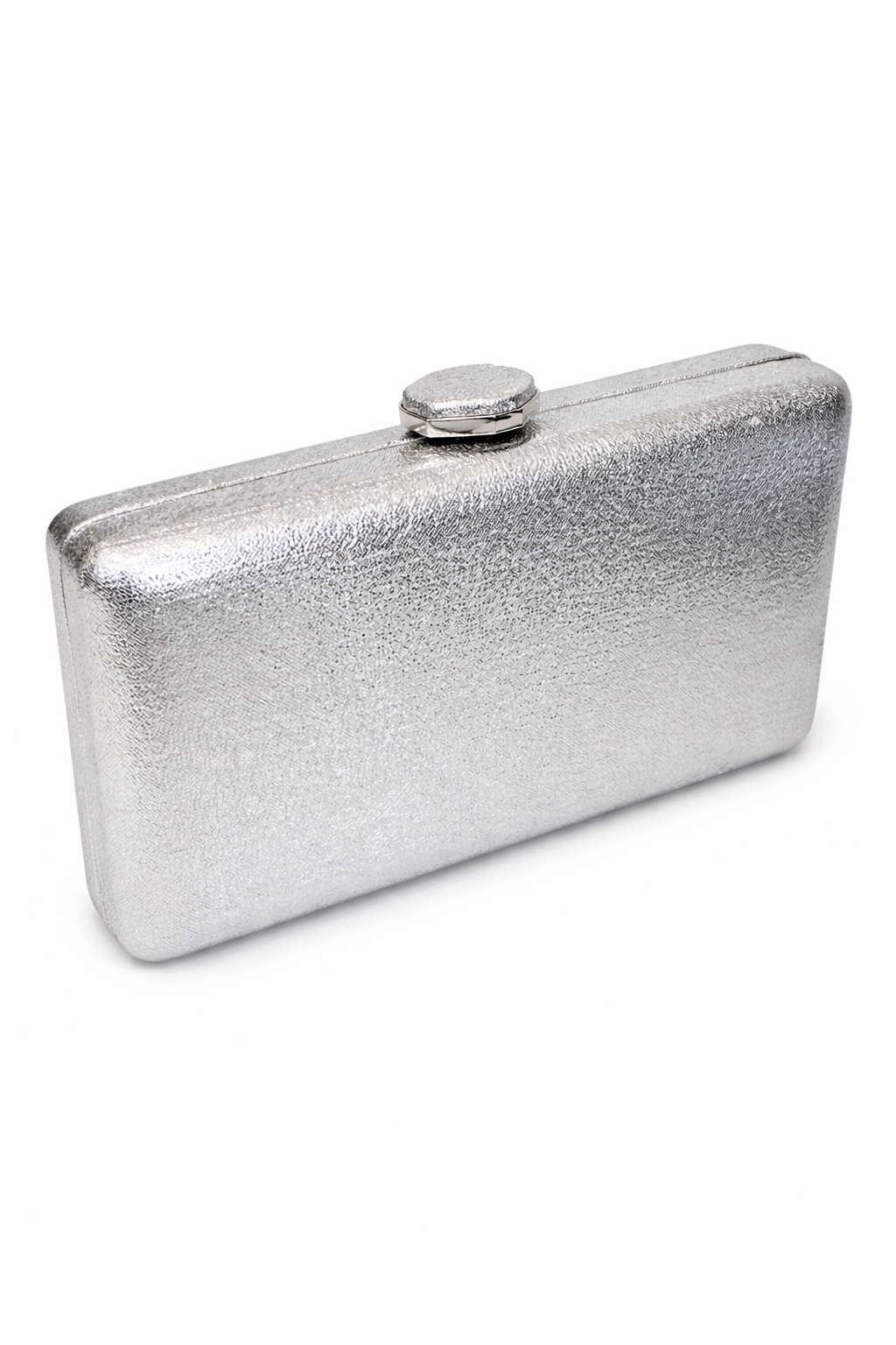 Clutch τσαντακι ασημί
