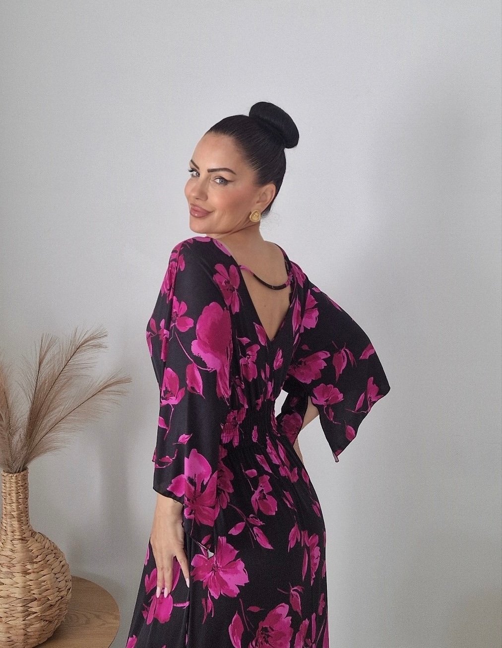 Maxi floral φόρεμα - Image 3