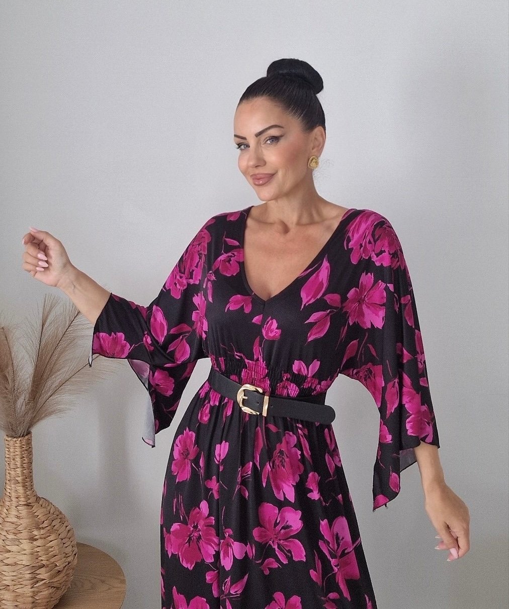 Maxi floral φόρεμα - Image 4