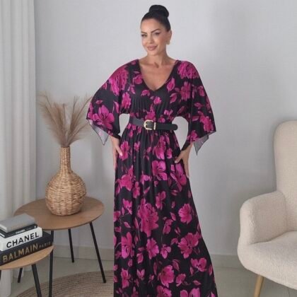 Maxi floral φόρεμα