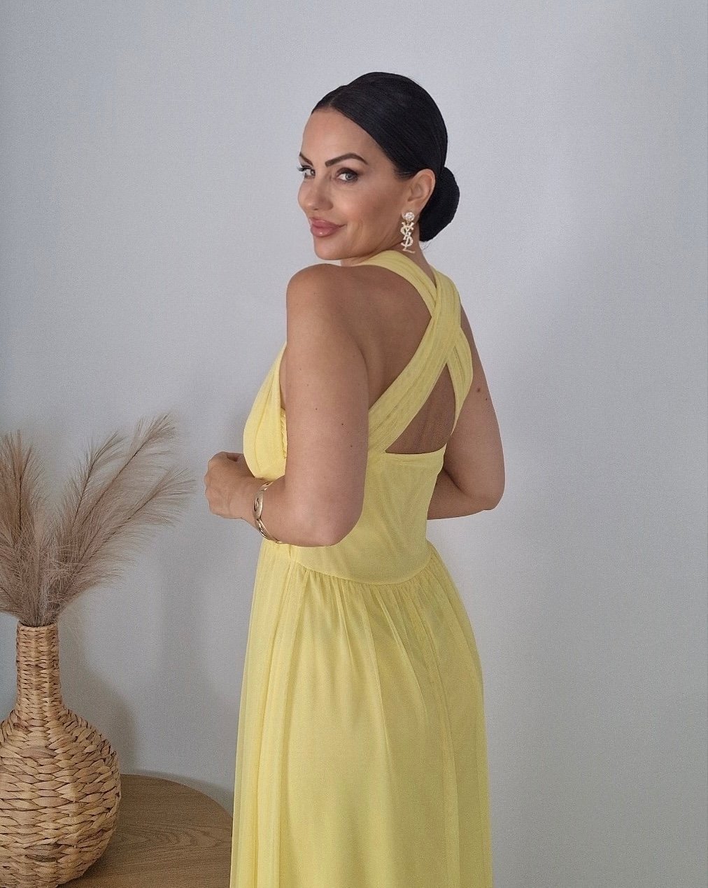 Aurora Multiway Maxi Dress – Lemon - Image 4
