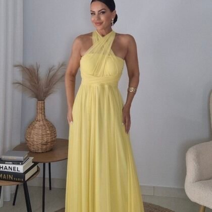 Aurora Multiway Maxi Dress – Lemon