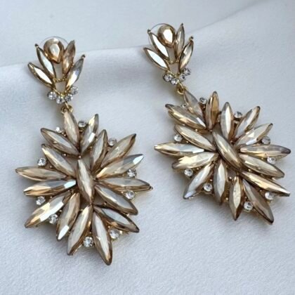 Champagne Crystal Earrings
