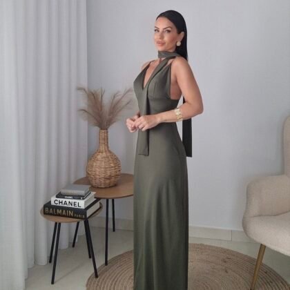 Olive muse maxi dress
