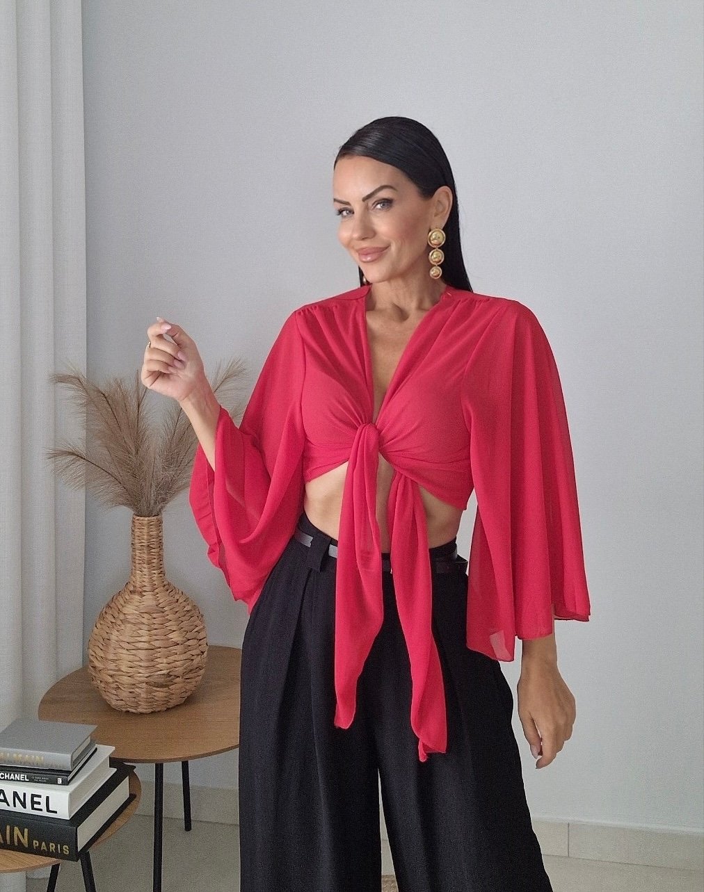 Aura Multiway Bolero Top red