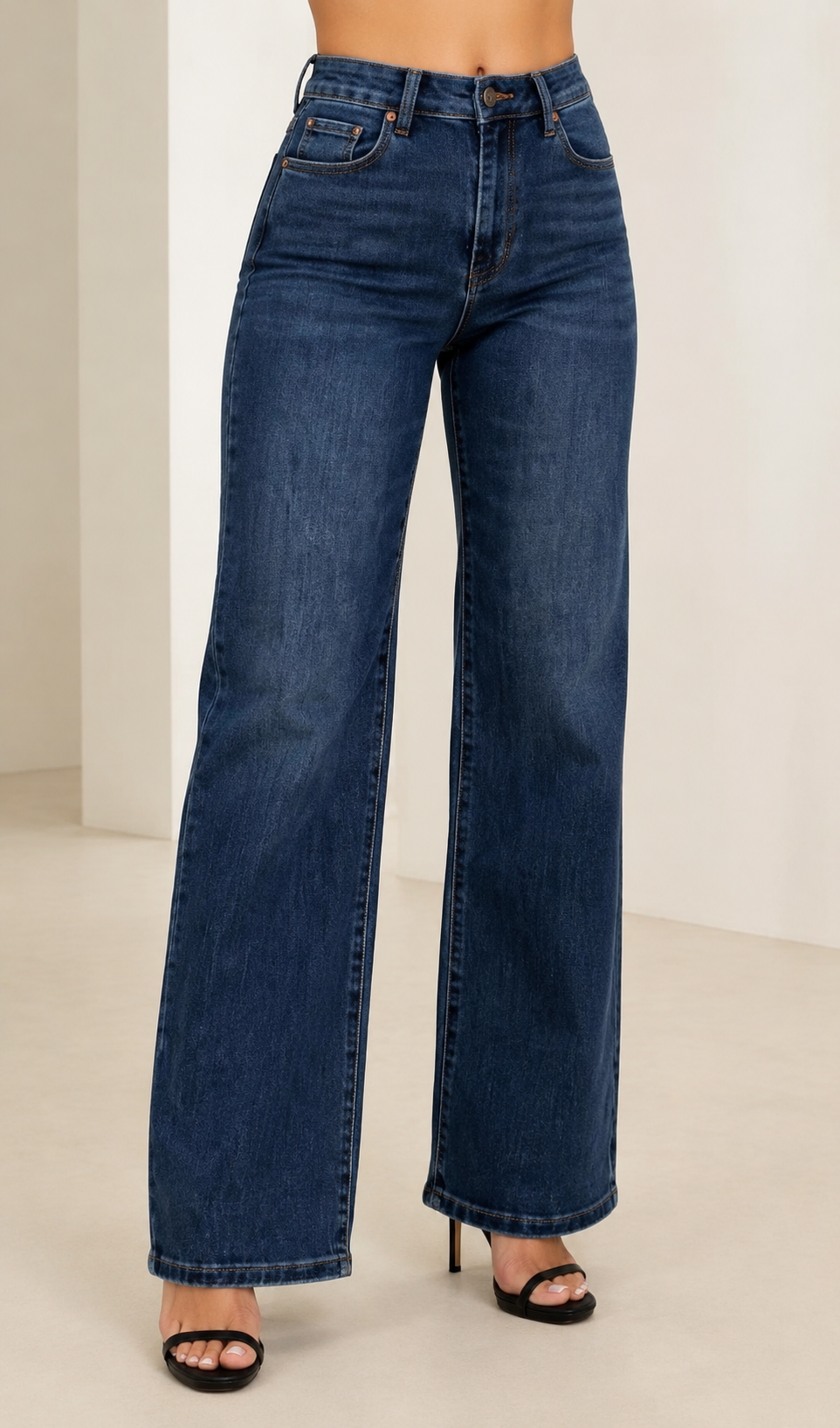 Sculpt Push-Up Wide Leg Jeans
