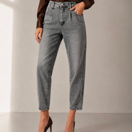 Balloon Denim Jeans grey
