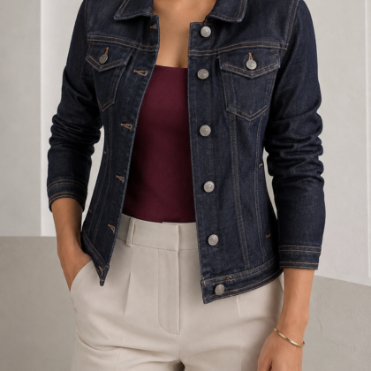 Dark Denim Essential Jacket