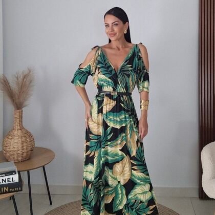 Tropical Grace Maxi Dress