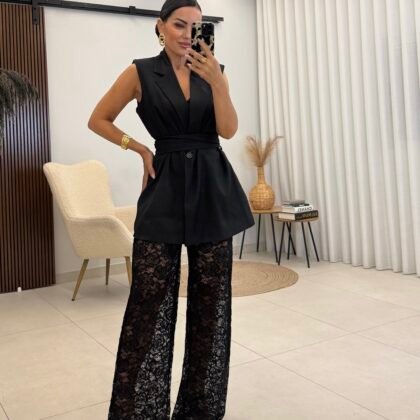 Black Lace Elegance Set