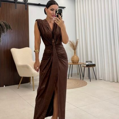 Chocolate Sculpt Dress