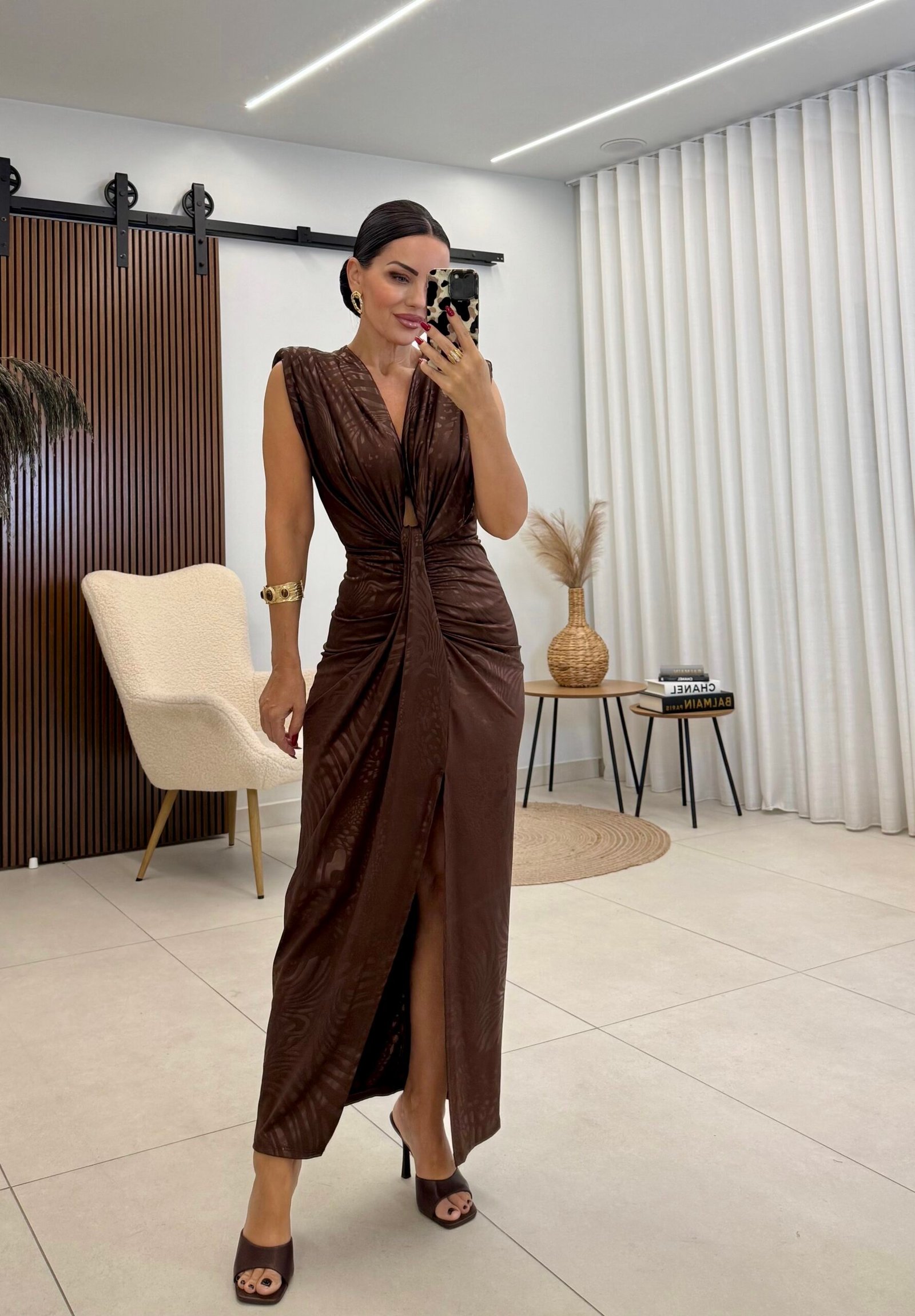 Chocolate Sculpt Dress