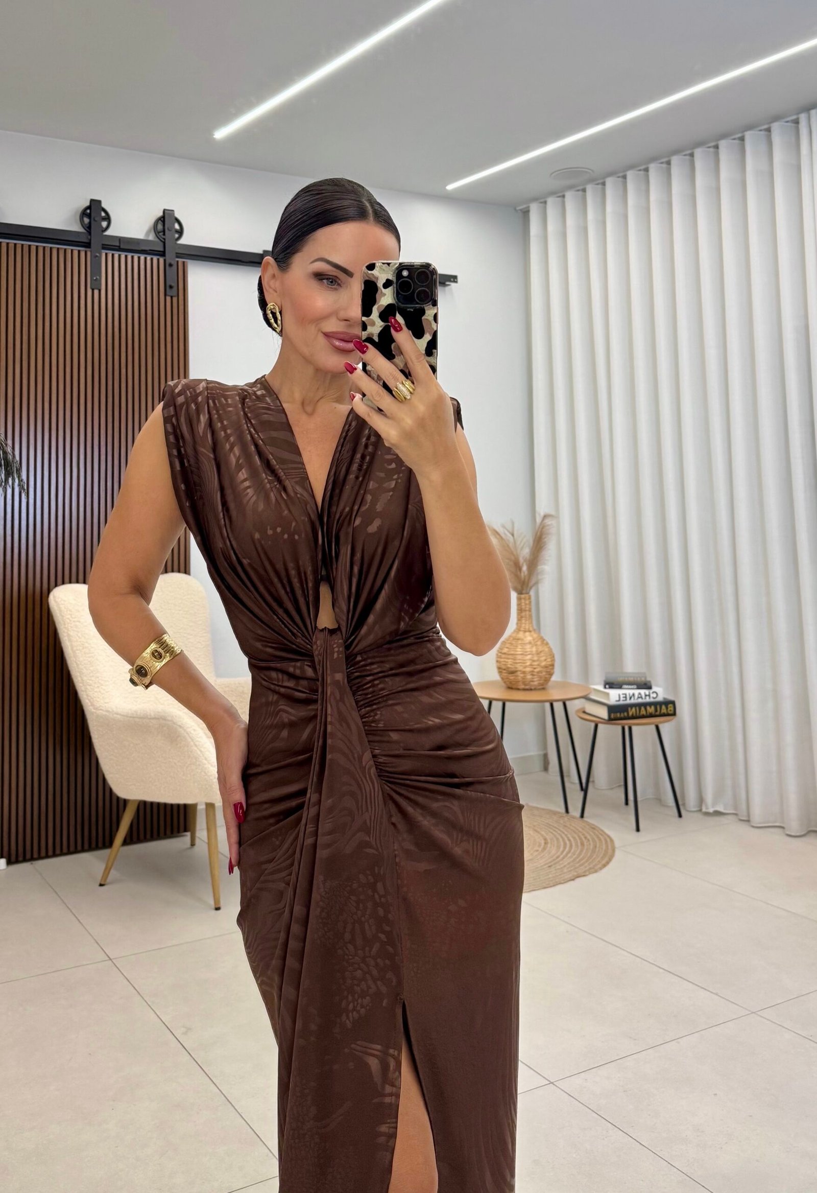Chocolate Sculpt Dress - Image 2
