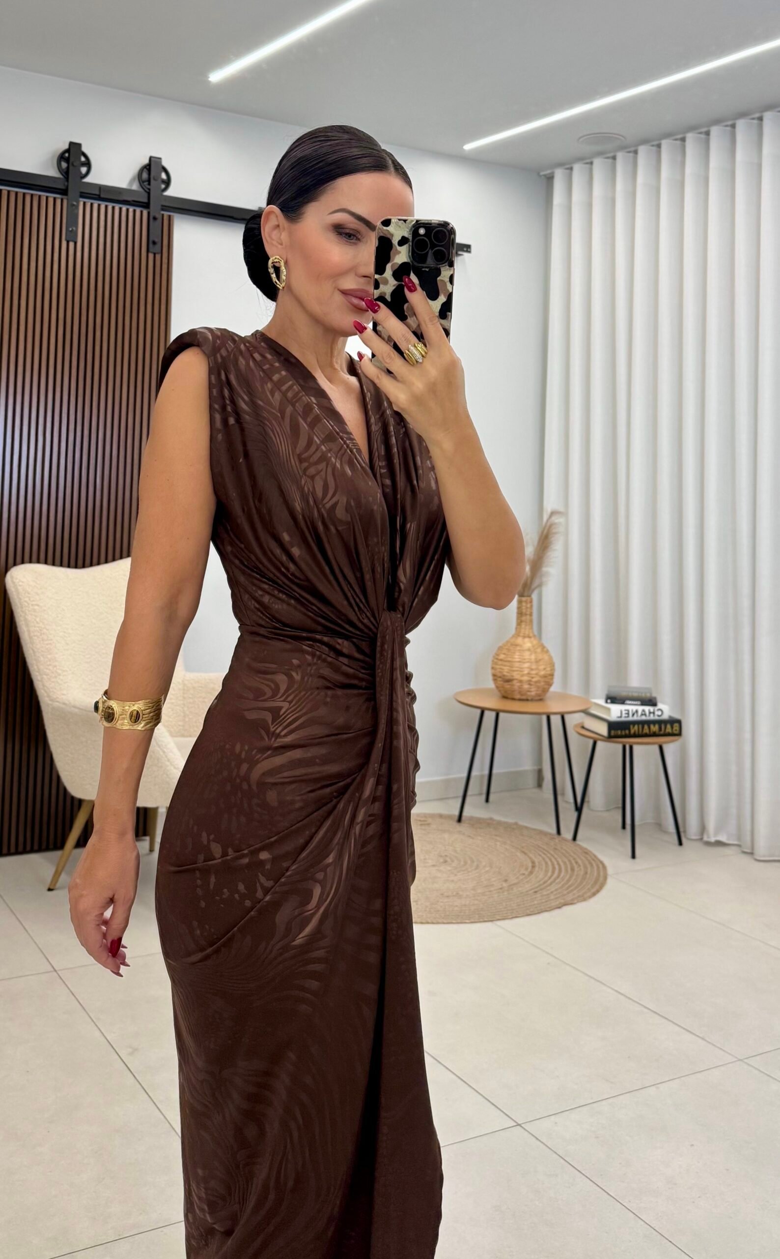 Chocolate Sculpt Dress - Image 3
