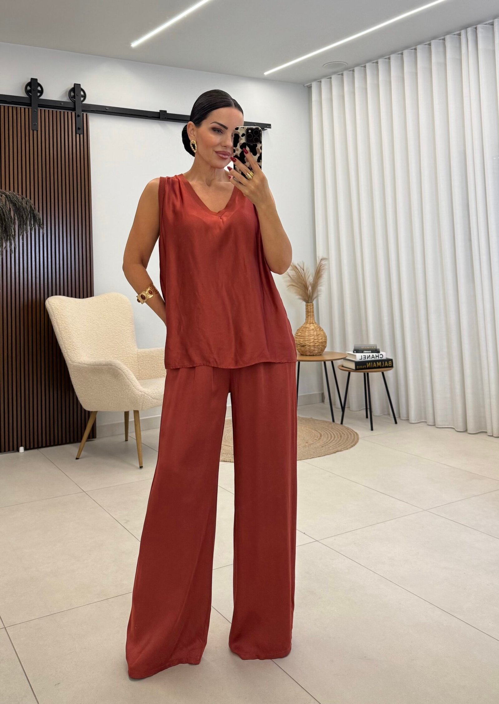 Burnt orange Muse set