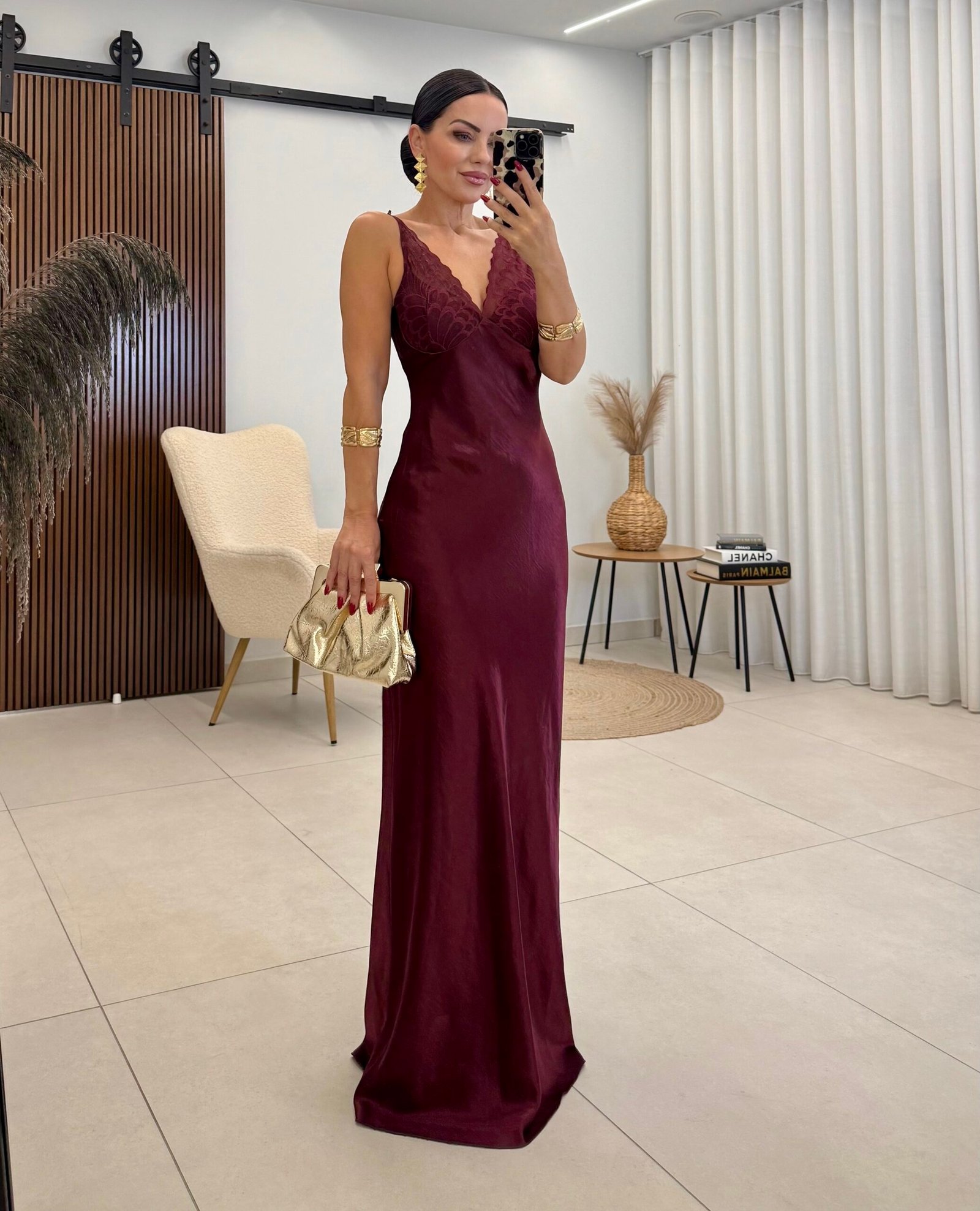 Burgundy Romance Maxi Dress