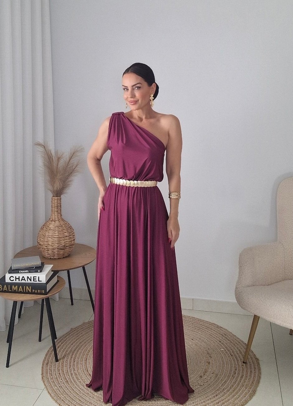 Bordeaux Élan Maxi Dress