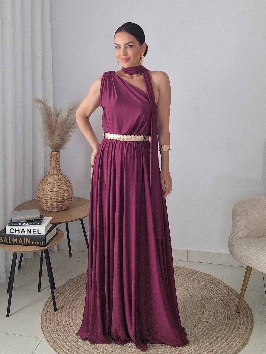 Bordeaux Élan Maxi Dress - Image 2