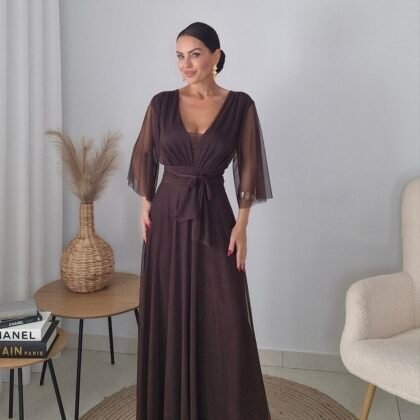 Chocolate Tulle Elegance