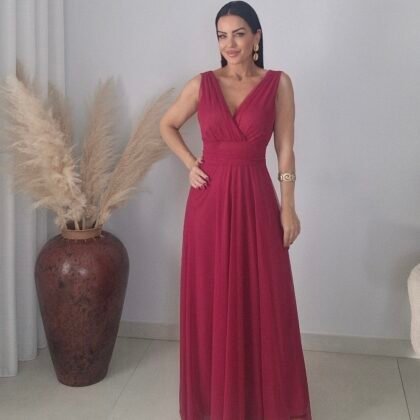 Wine Goddess Tulle Dress