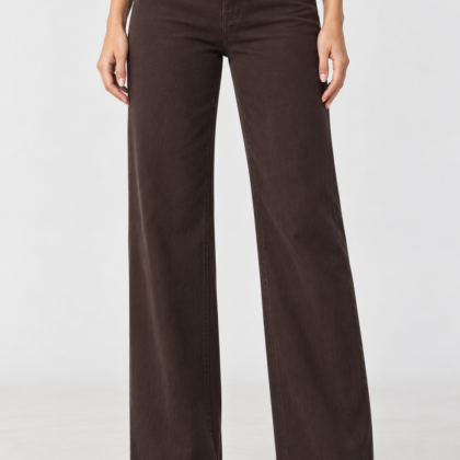 Παντελόνι Τζιν Wide Leg Chocolate