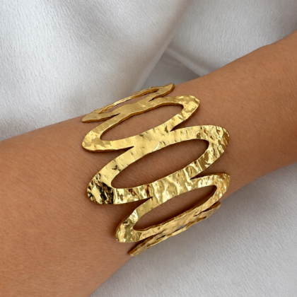 Βραχιόλι Sculpture Gold