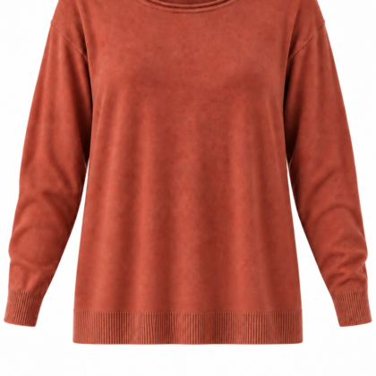 Basic Soft Knit Plus Size Top