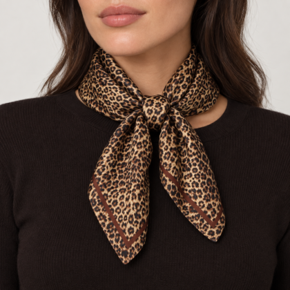 Wild Elegance Leopard Φουλάρι