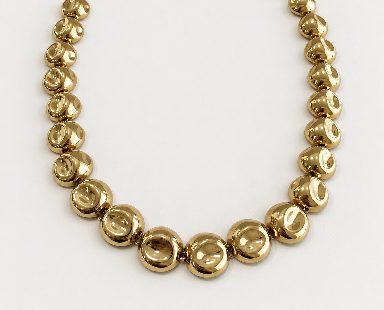 Κολιέ Golden Pebbles – Χρυσό - Image 2