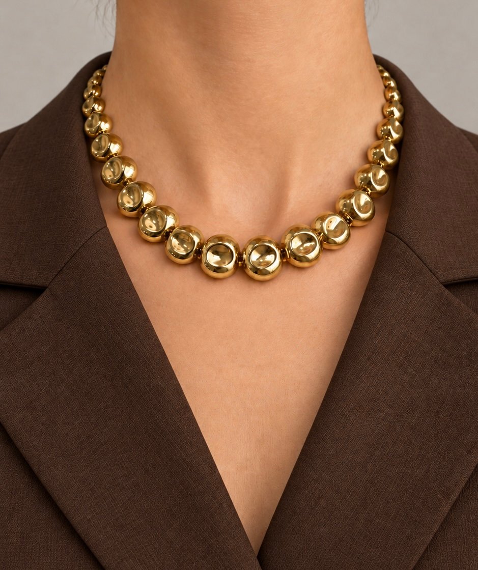 Κολιέ Golden Pebbles – Χρυσό