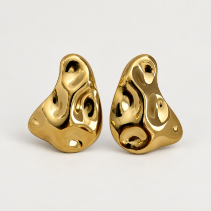 Liquid Gold Steel Earrings